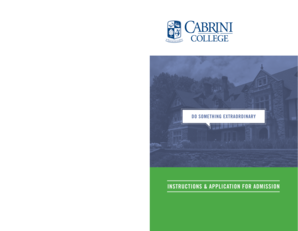 Cabrini College Application Form