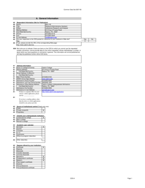 Common Data Set 2007-08