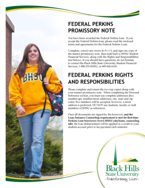 Federal Perkins Promissory Note