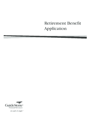 Retirement Benefit Application