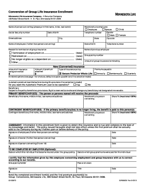 Secure Protector Whole Life Conversion Form
