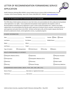 Company profile example - LOR Forwarding Service - Application - California State - csulb