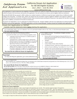 California Dream Act Application
