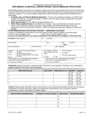 Ohio BCCP Medicaid Application