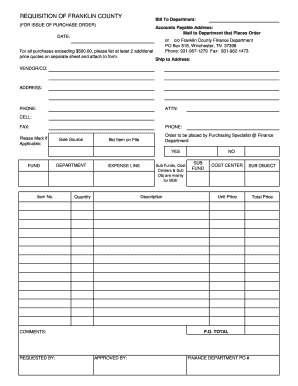Cash Requisition Form Template Excel PdfFiller