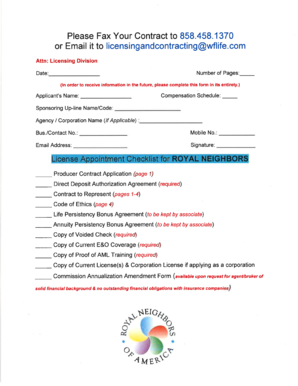 Producer Contract Application