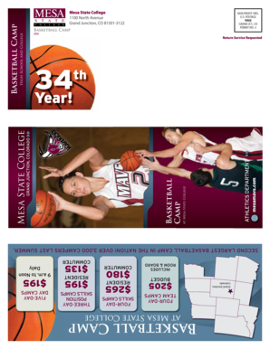 Mesa State College Basketball Camp Registration Form