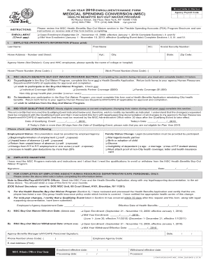 Medical Spending Conversion Health Benefits Buy-Out Waiver Form