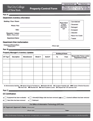 property control form