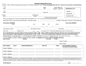 Graduate Registration Form