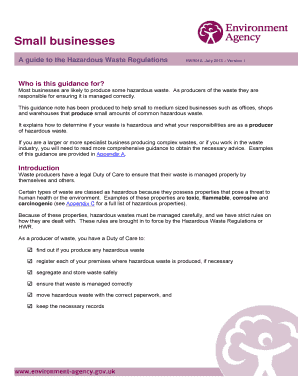 A guide to the Hazardous Waste Regulations - wamitab org
