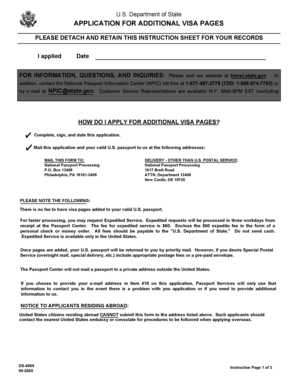 US Visa Page Application