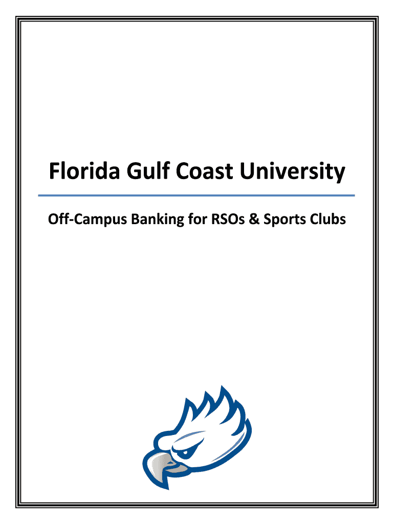 Fillable Online fgcu Off Campus Banking Procedures Student Affairs