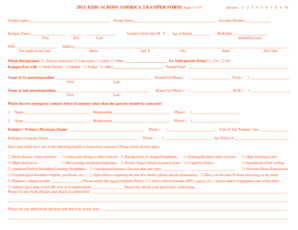 Kids Across America 2 Kamper Form