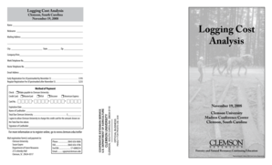 Logging Cost Analysis - Clemson University - clemson