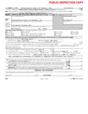 Form 8868 Application for Extension of Time