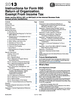 Instructions for Form 990