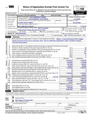 Form 990 Return of Organization Exempt From Income Tax