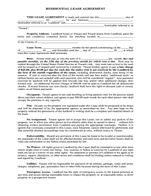 RESIDENTIAL LEASE AGREEMENT - RHOL.com