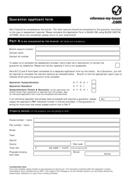 Guarantor Application Form