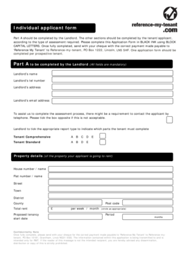 Tenant Application Form