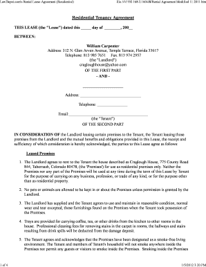LawDepot Residential Rental Lease Agreement
