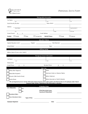 CUNY Employment Application Form