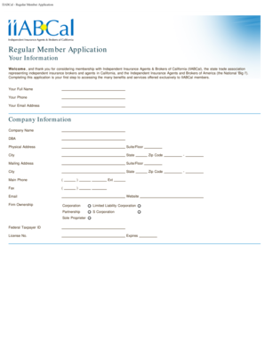 IIABCal Regular Member Application
