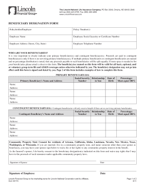 Beneficiary Designation Form