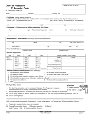 Tennessee Order of Protection