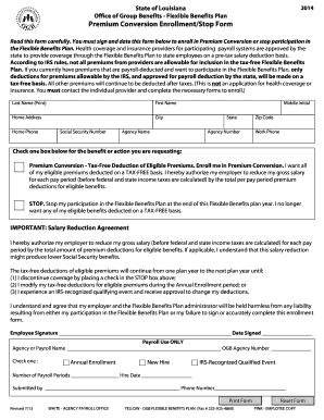 Louisiana Premium Conversion Enrollment Form