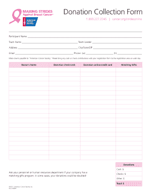 Donation Collection Form