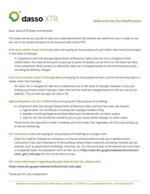 Georgia Sales Tax Certificate of Exemption