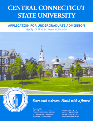 Central Connecticut State University Undergraduate Admission Application