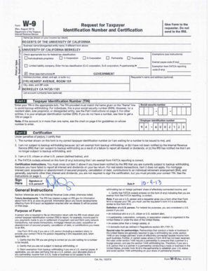 IRS Form W-9