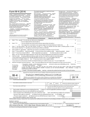 Form W-4 (2014)