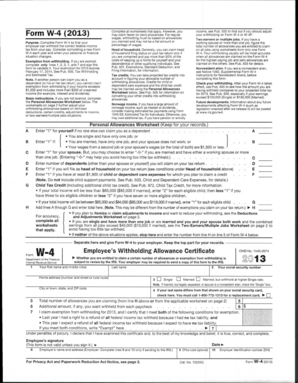Form W-4 (2013)