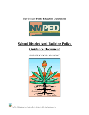 New Mexico School District Anti-Bullying Policy