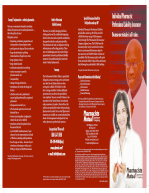 Pharmacist Professional Liability Insurance Application