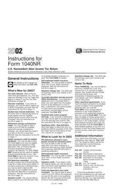 Instructions for Form 1040NR