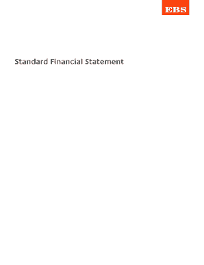 EBS Standard Financial Statement