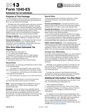 2013 Form 1040-ES (OTC) - formuPack