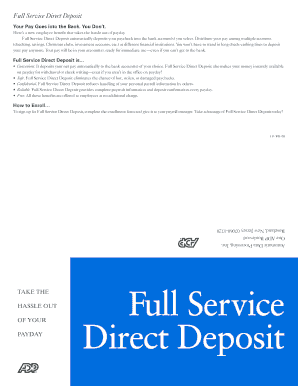 Employee Direct Deposit Enrollment Form