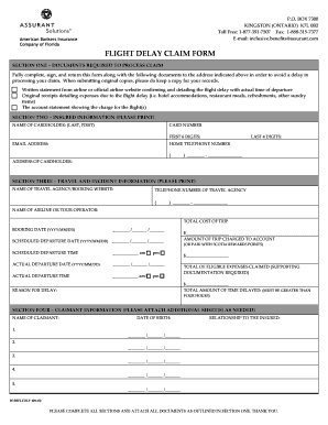 Flight Delay Claim Form
