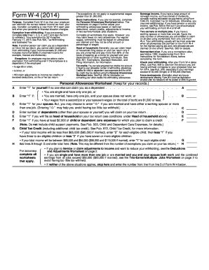 Form W-4 (2014)