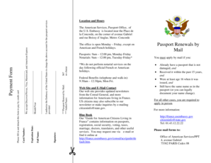 US Embassy Passport Renewal Payment Form