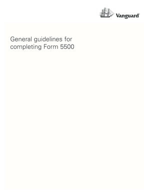 IRS Form 5500 Filing Guidelines