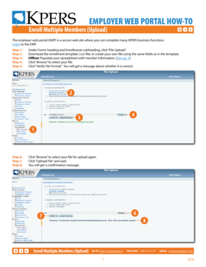 KPERS Employer Web Portal Enrollment Template