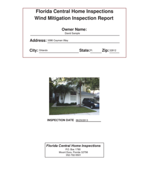 Florida Wind Mitigation Inspection Report