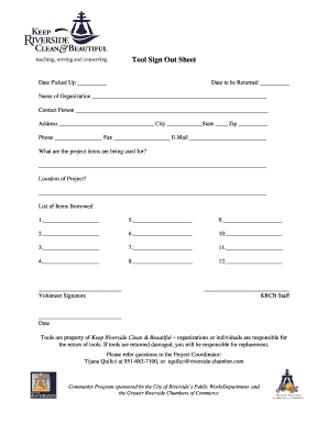 Sign in sheet template pdf - tool sign out sheet